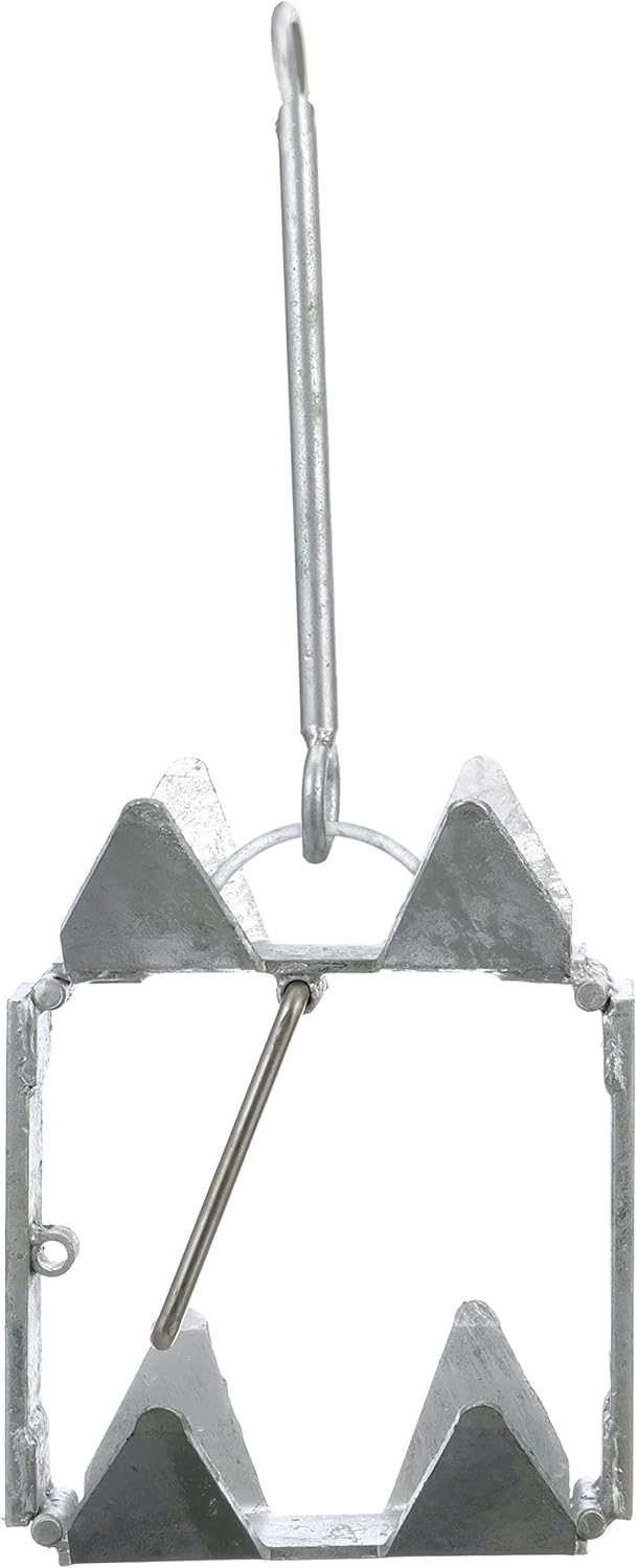 Seachoice Anchor, High-Quality Hot-Dipped Galvanized Steel Anchor, Unique Fold-a...