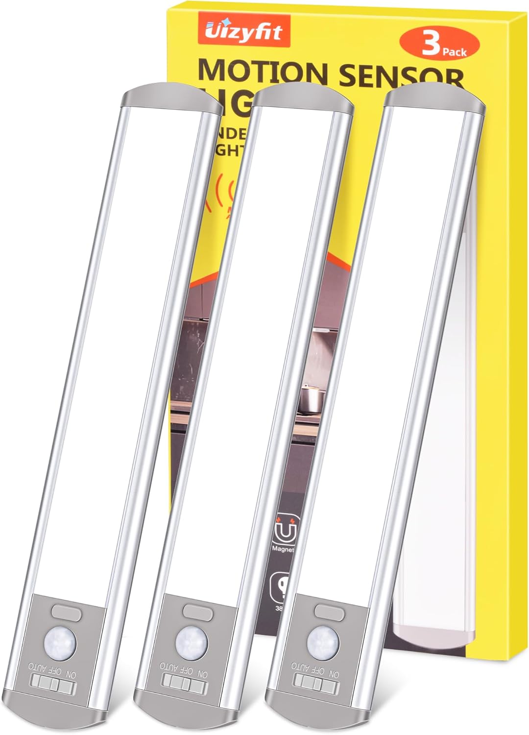 Under Cabinet Lighting, Special Motion Sensor Light Indoor, Innovative 38 LED Un...