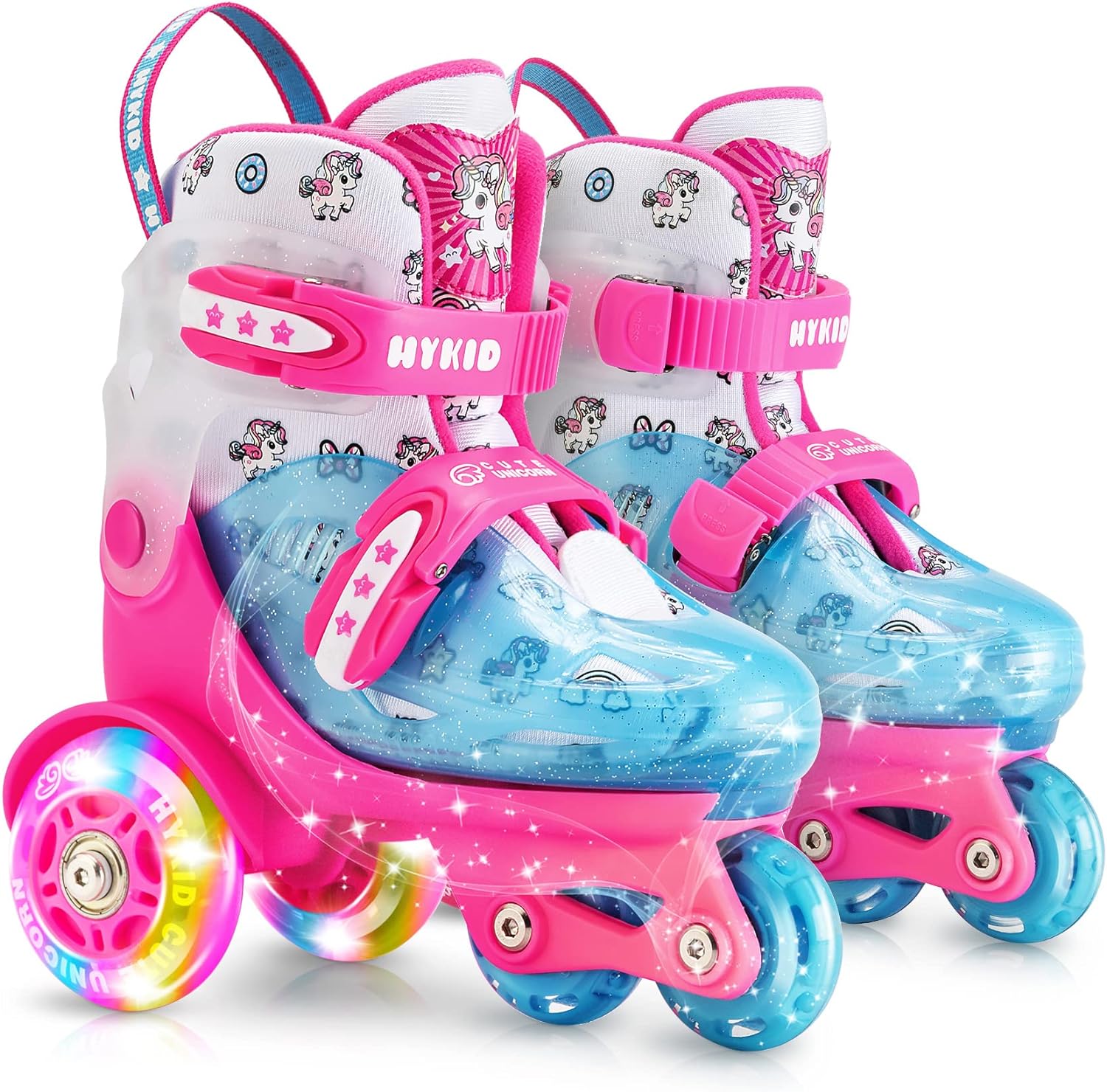 HYKID Toddler Roller Skates, Special Adjustable Roller Skates in 4 Sizes, Unique...