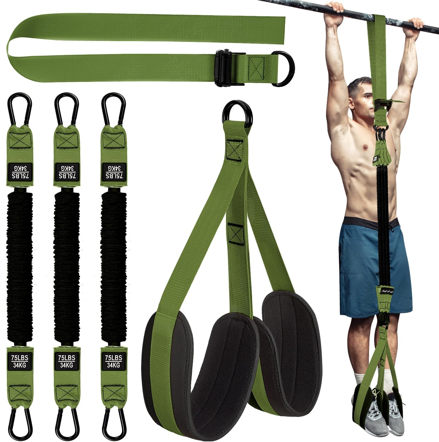 Pull Up Assistance Bands, Special Heavy Duty Resis...