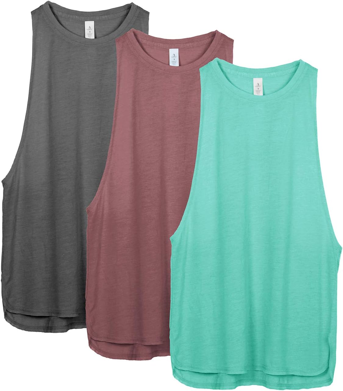 icyzone Women's Racerback, Special High Neck Workout Athletic Tank Tops, Innovat...