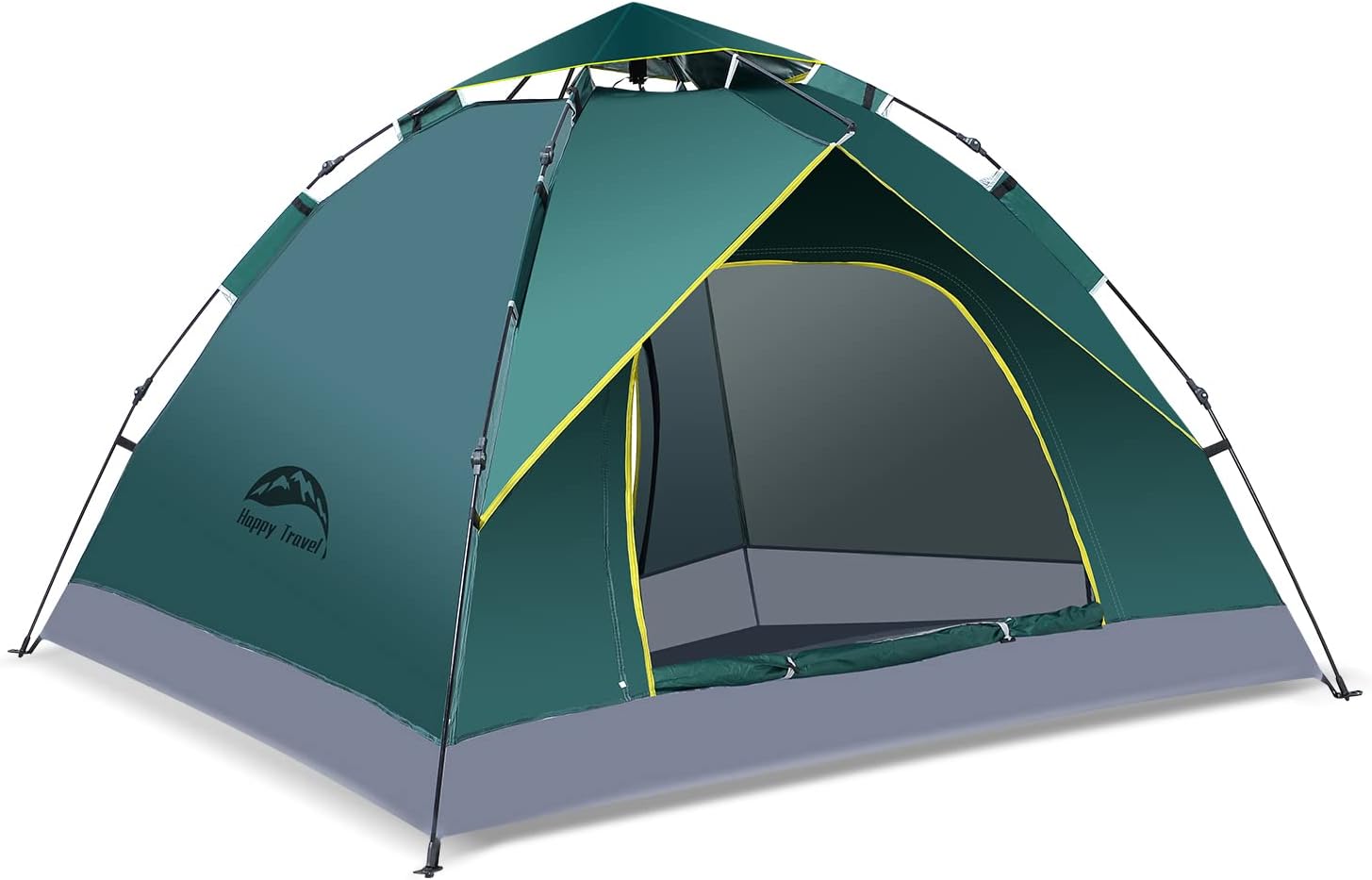 Happy Travel 1/2/3/4 Person Camping Tent, Instant Easy Pop Up Tents for Camping,...