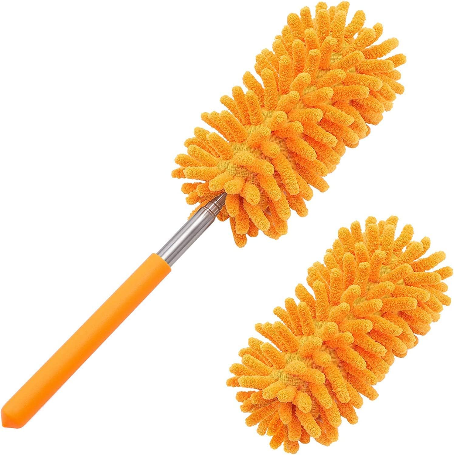 Tukuos Microfiber Duster, Special Hand Washable Duster for Cleaning with 2pcs Re...