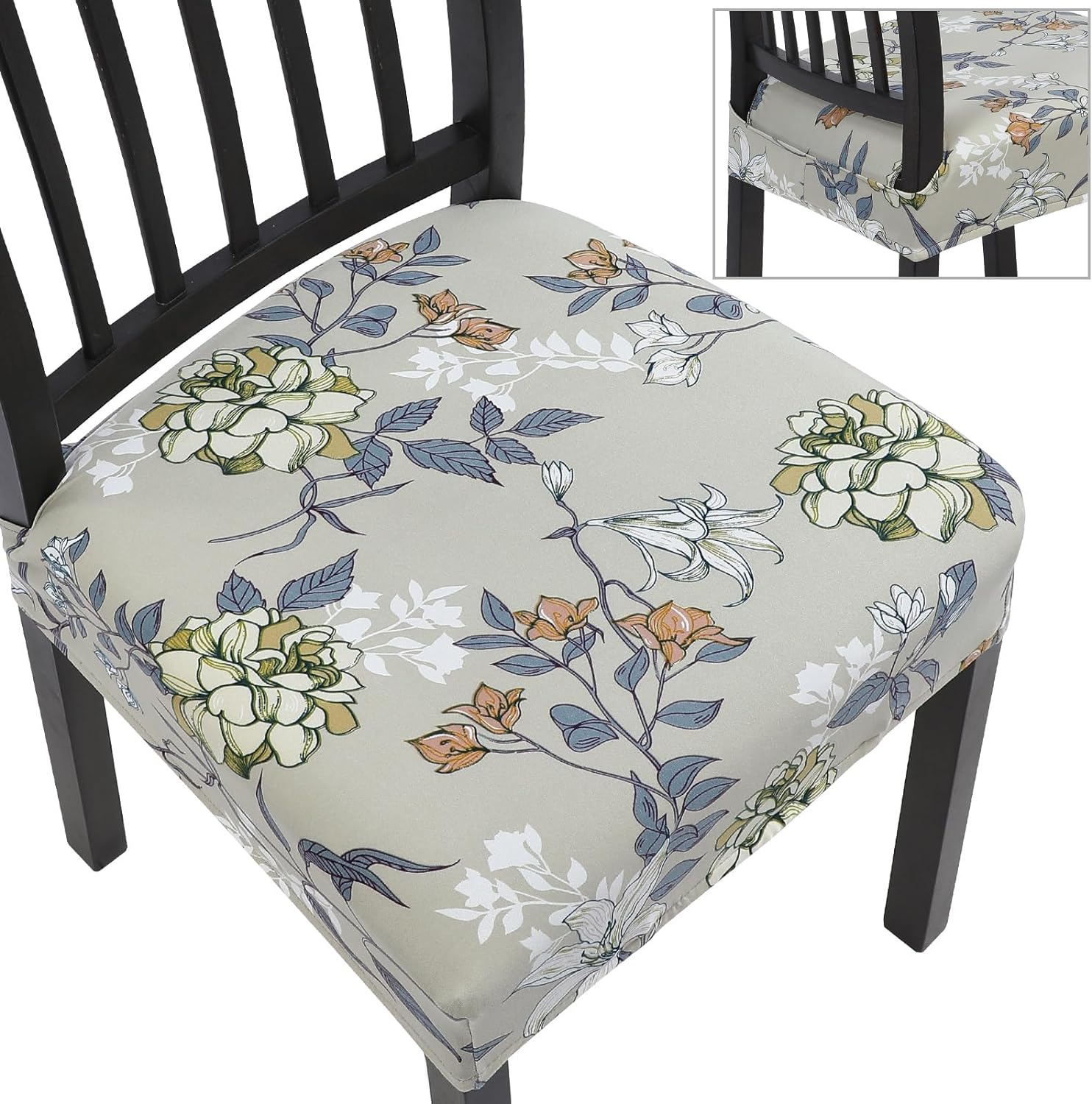 SearchI Chair Seat Protectors, Unique Stretch Dining Chair Seat Covers Set of 6,...