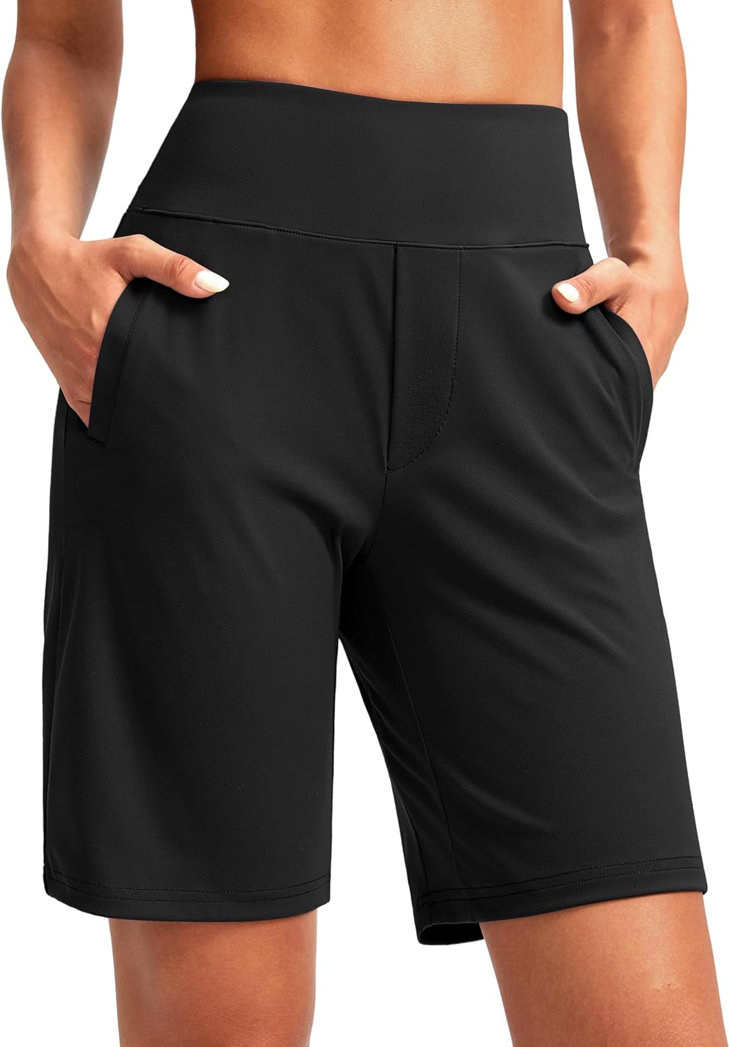 SANTINY Women's Bermuda Shorts, Special Women's Athletic Shorts with High Waiste...