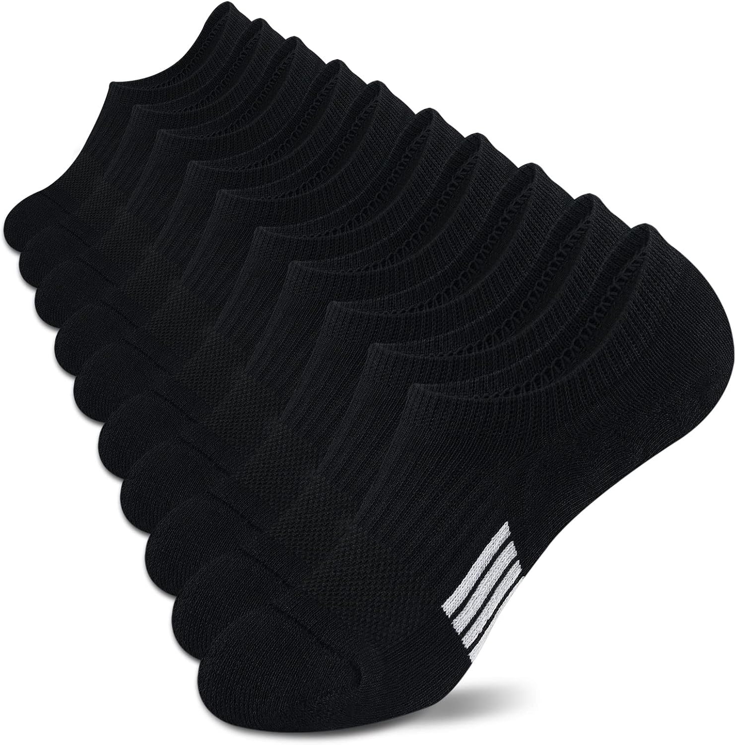 No Show Socks, Special Womens Athletic Cushion Ankle Footies, Affordable Low Cut...