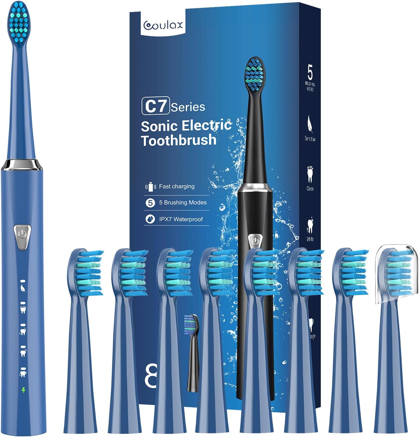 Electric Toothbrush for Adults and Kids - Rechargeable Electric Toothbrush with...