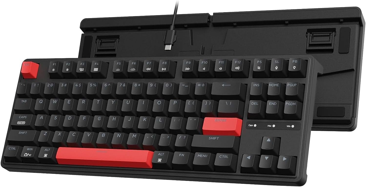 Keychron C3 Pro QMK/VIA Custom Gaming Keyboard, Programmable 87 Keys Compact TKL...