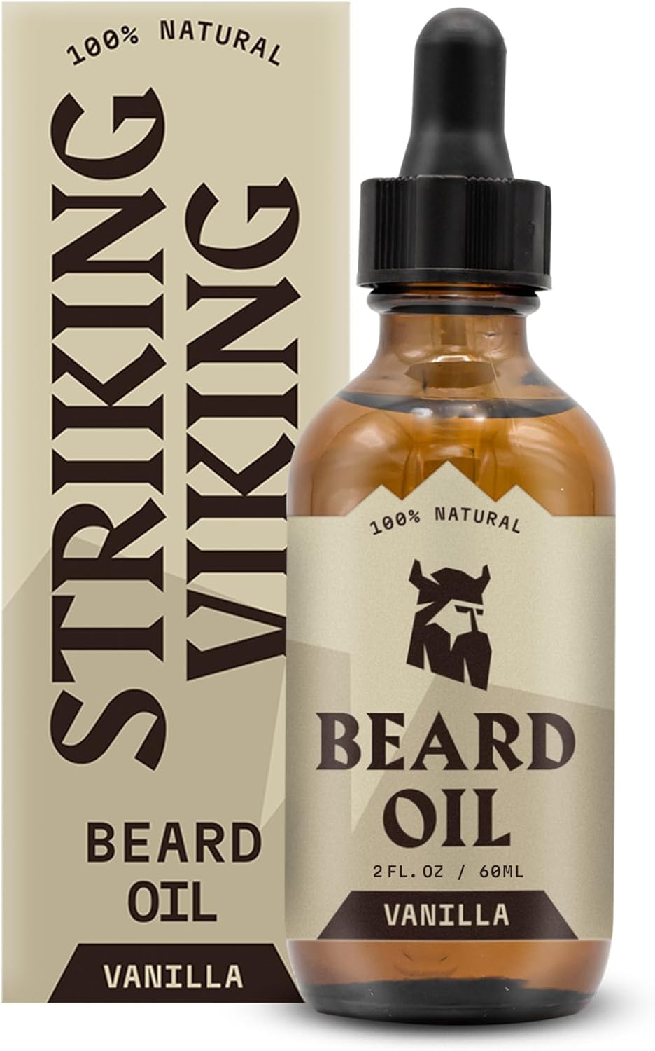 Striking Vikings Beard Oil for Men - Natural Organic Formula with Tea Tree, Arga...