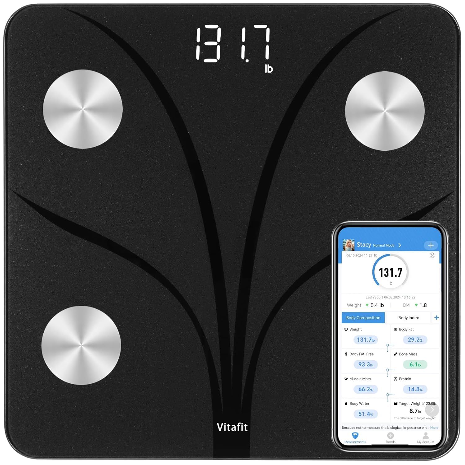 Vitafit Smart Bathroom Scales for Body Weight, Weighing Professional Factory Sin...