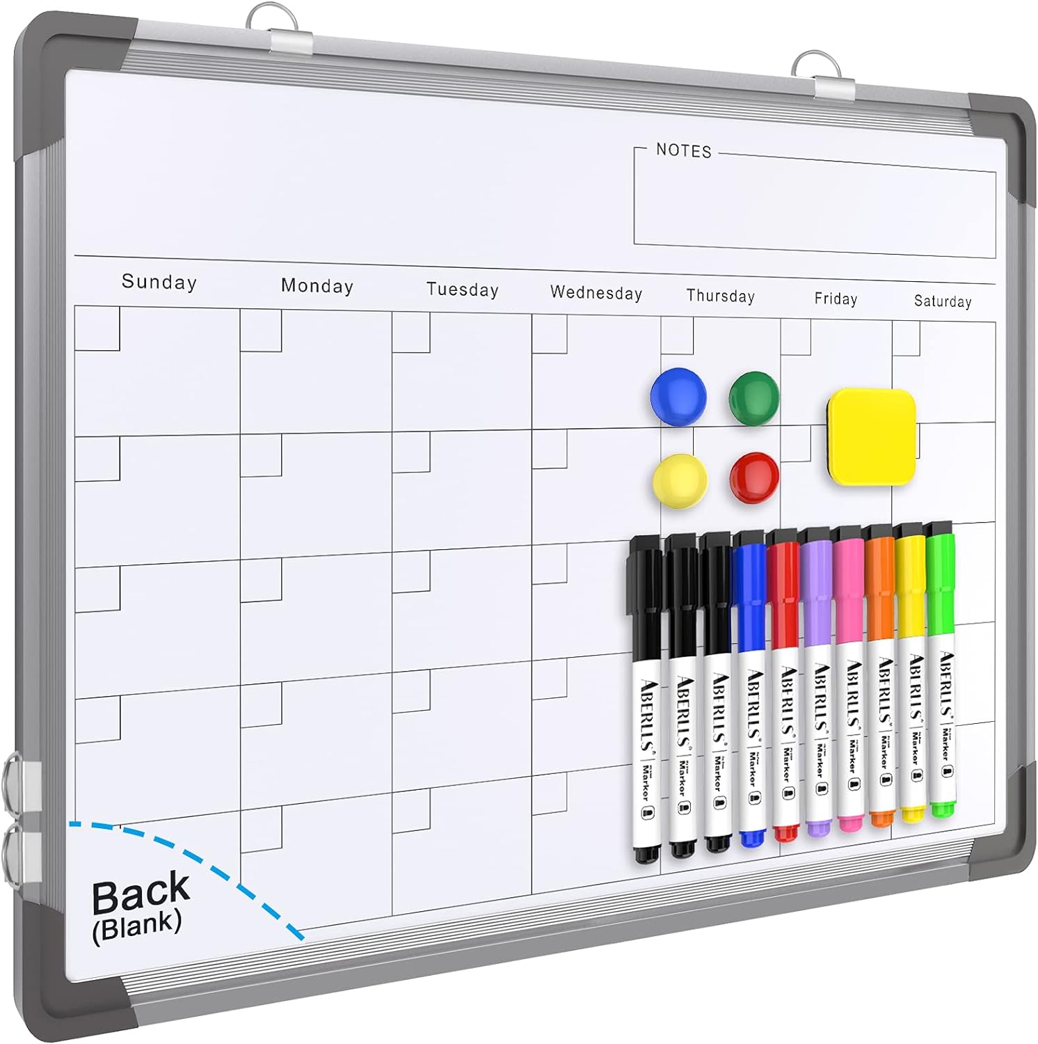 Small Monthly Calendar Dry Erase Whiteboard for Wa...