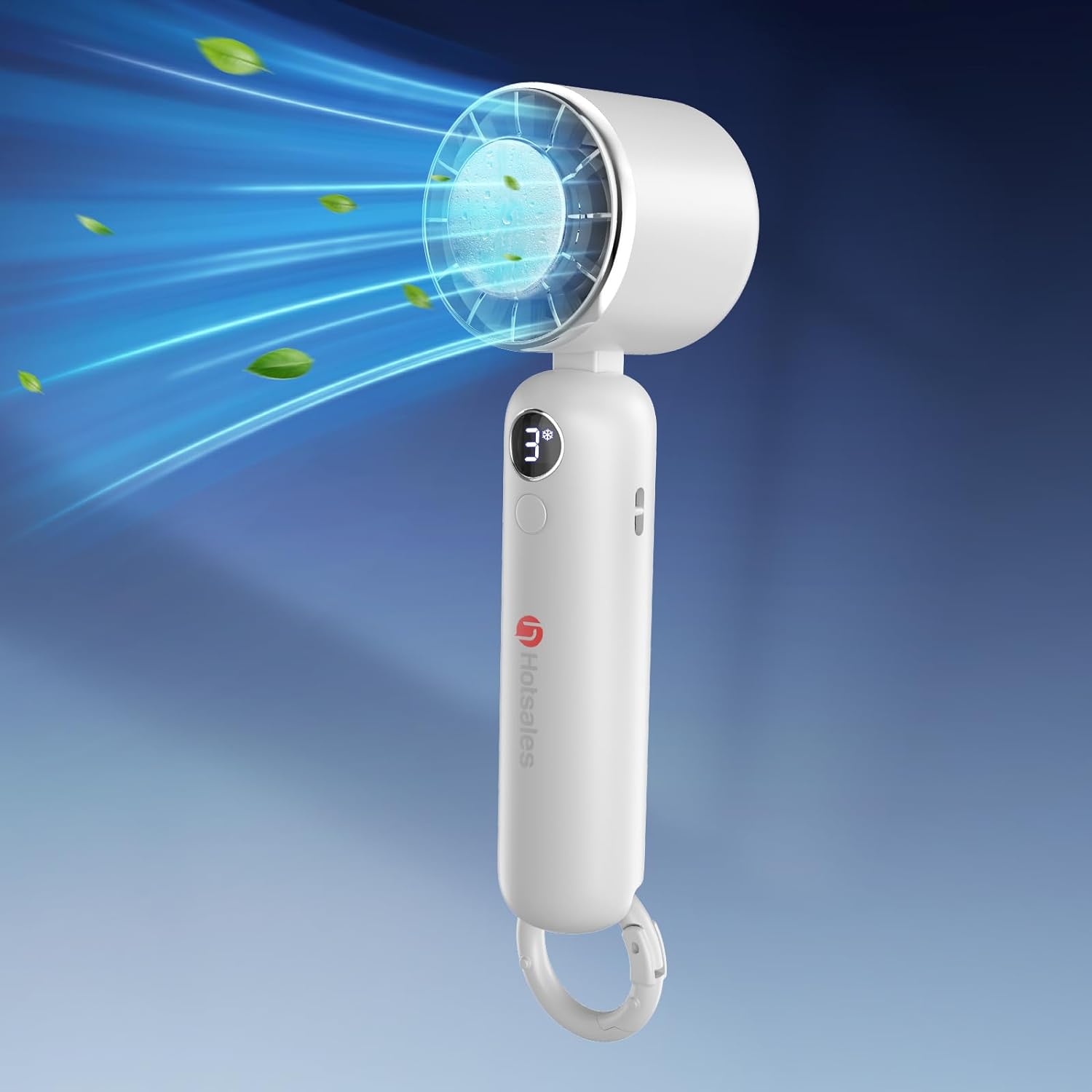 Portable Handheld Fan, Powerful Hand Held Mini Fan, 3 Speed USB Rechargeable 500...