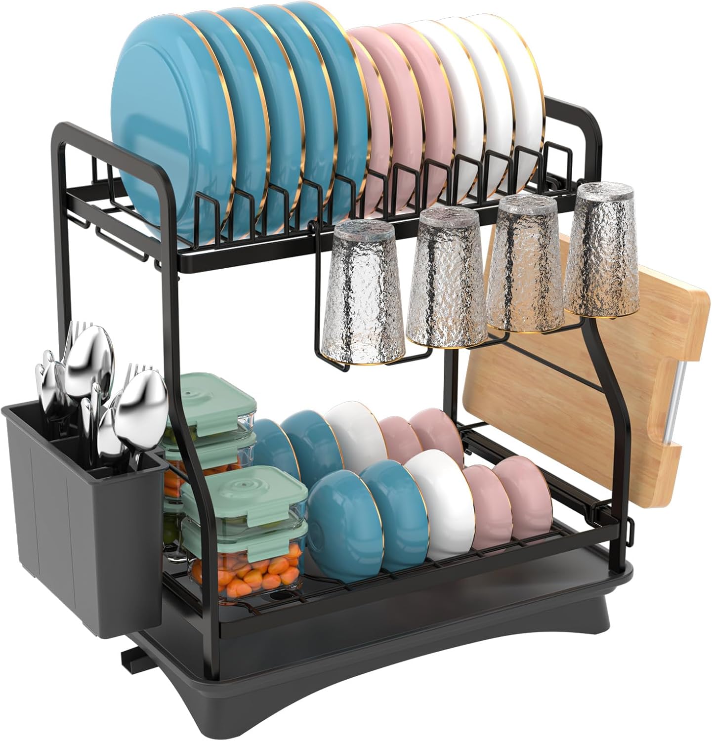 E-MANIS Dish Drying Rack,Dish Rack for Kitchen Cou...
