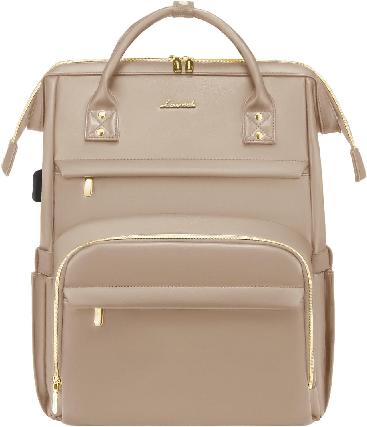 LOVEVOOK Leather Laptop Backpack, Special Travel Backpack Purse for Women, Innov...