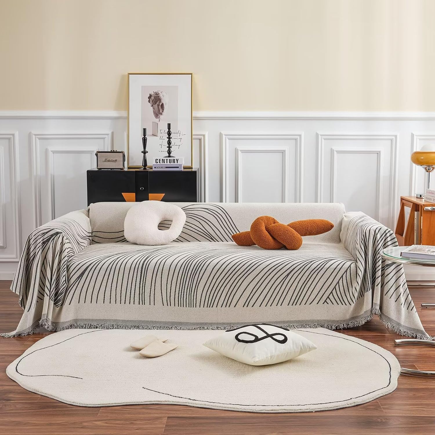 VClife Boho Couch Cover, Special Cooling and Warm Sofa Protector, Innovative Mod...