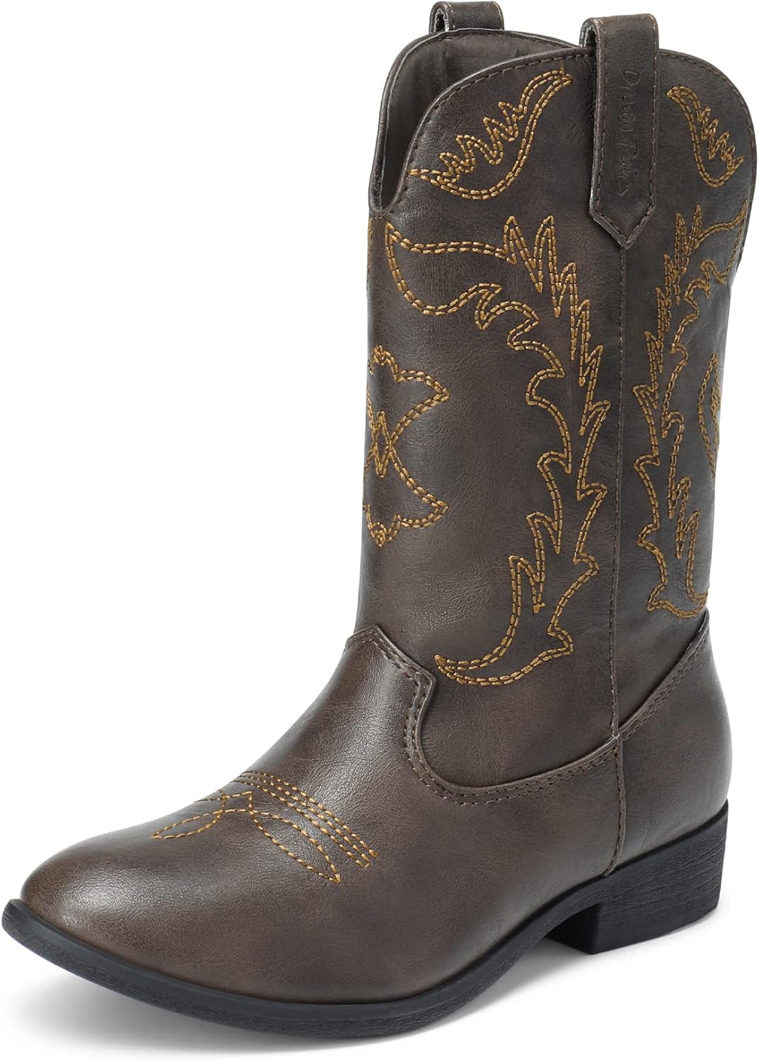 DREAM PAIRS Cowgirl Cowboy Western Boots, Special Riding Shoes for Little Kid/Bi...