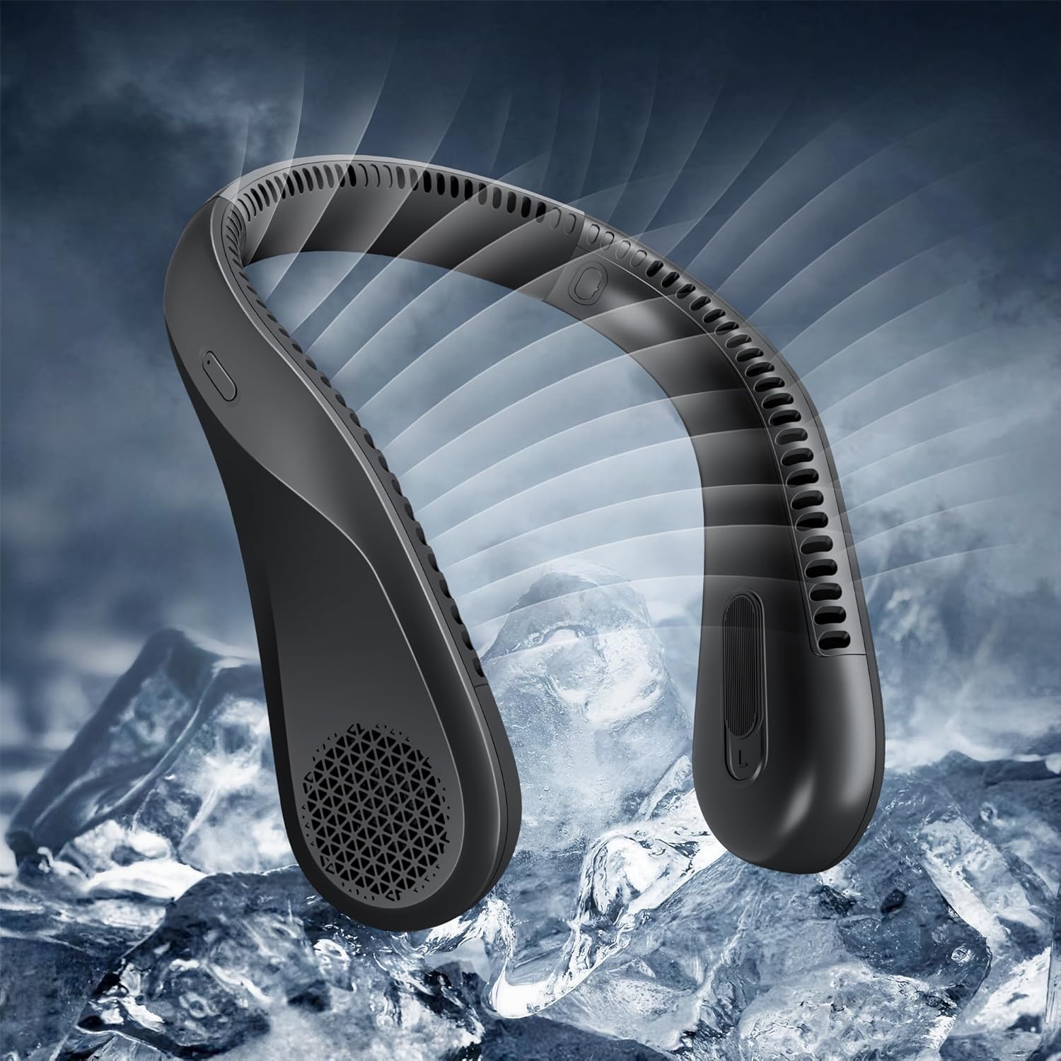 Hinersound Neck Fan - Neck Fans for Women Rechargeable 5200mAh, Portable Neck Fa...