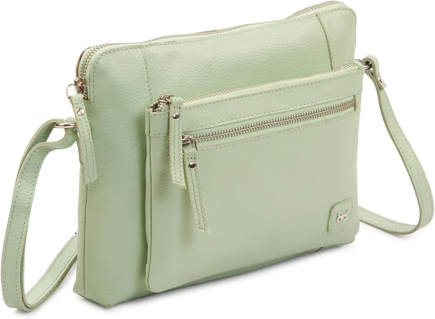Wise Owl Accessories Small Soft Pebbled Real Leather Crossbody Handbags Purses S...