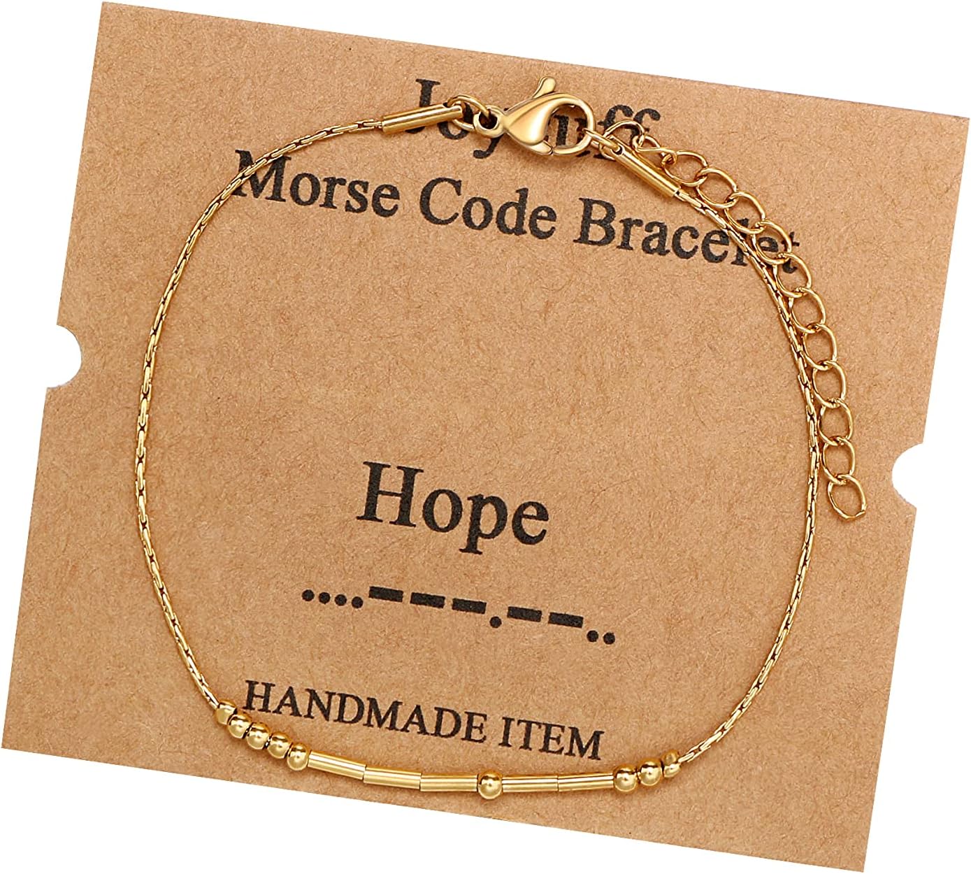 JoycuFF Inspirational Bracelets, Unique Morse Code Jewelry for Women, Special Si...