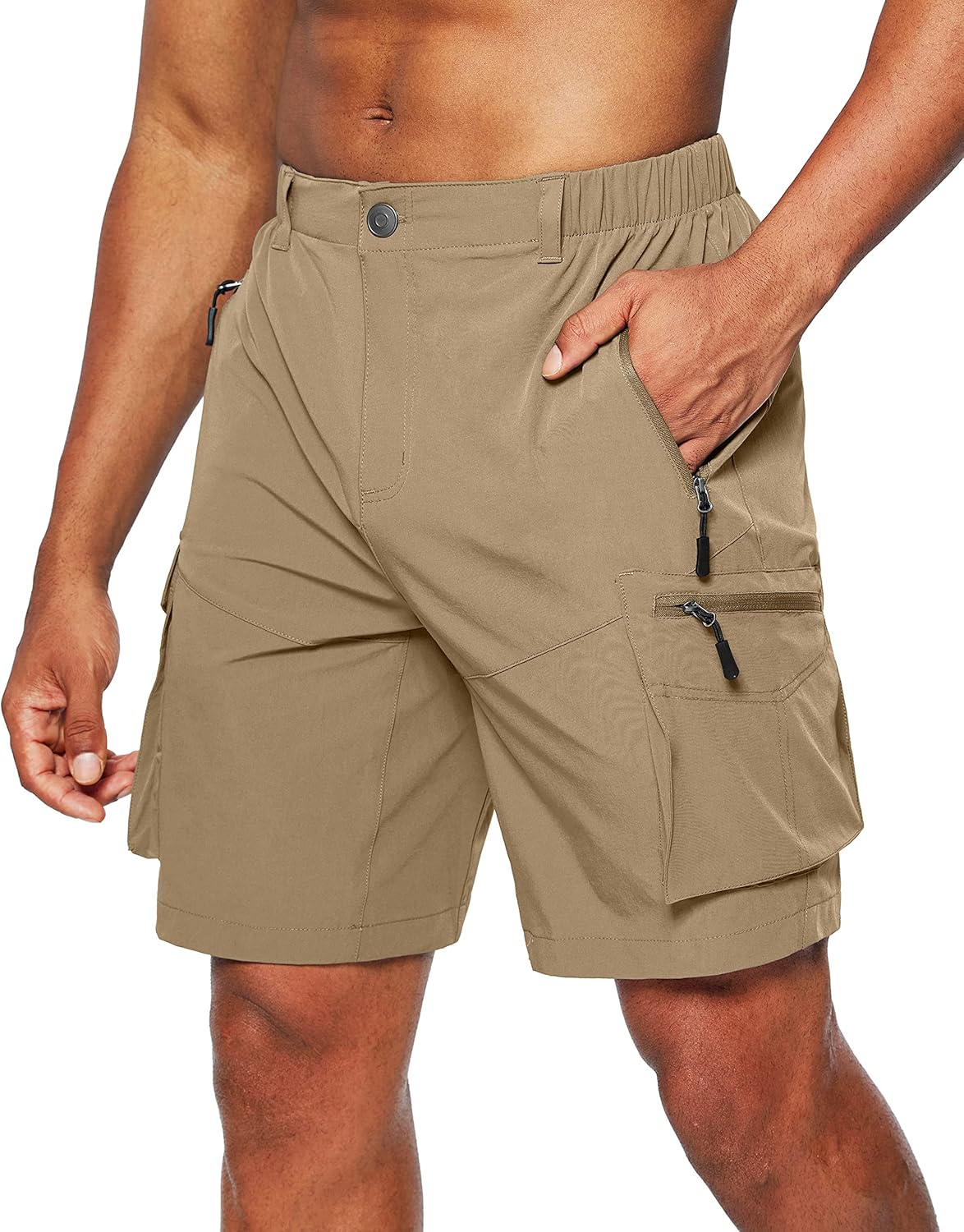 Pudolla Men's Hiking Shorts, Special Quick Dry Cargo Shorts for Outdoor Activiti...