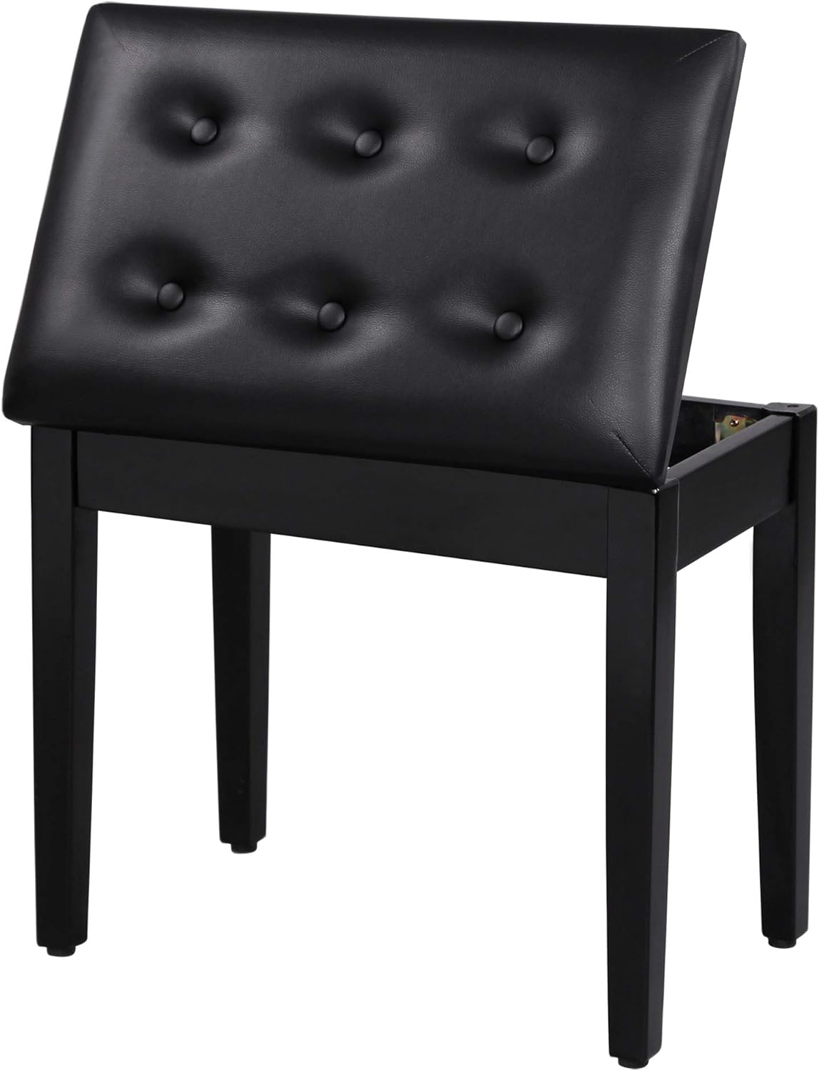 SONGMICS Piano Bench, Special Piano Bench with Padded Cushion and Storage Compar...