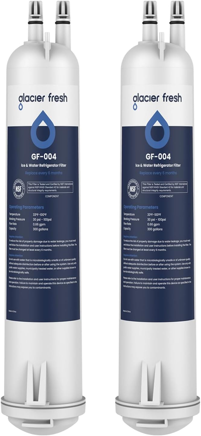 GLACIER FRESH Compatible with 4396841 Refrigerator Water Filter, EDR3RXD1, KAD3R...