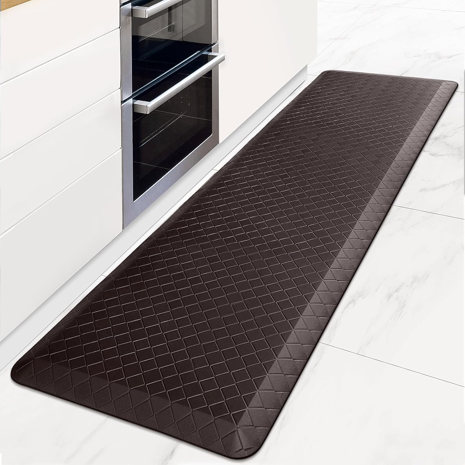 HappyTrends Kitchen Floor Mat - 4/5 Inch Thick Anti-Fatigue Kitchen Rug,Waterpro...