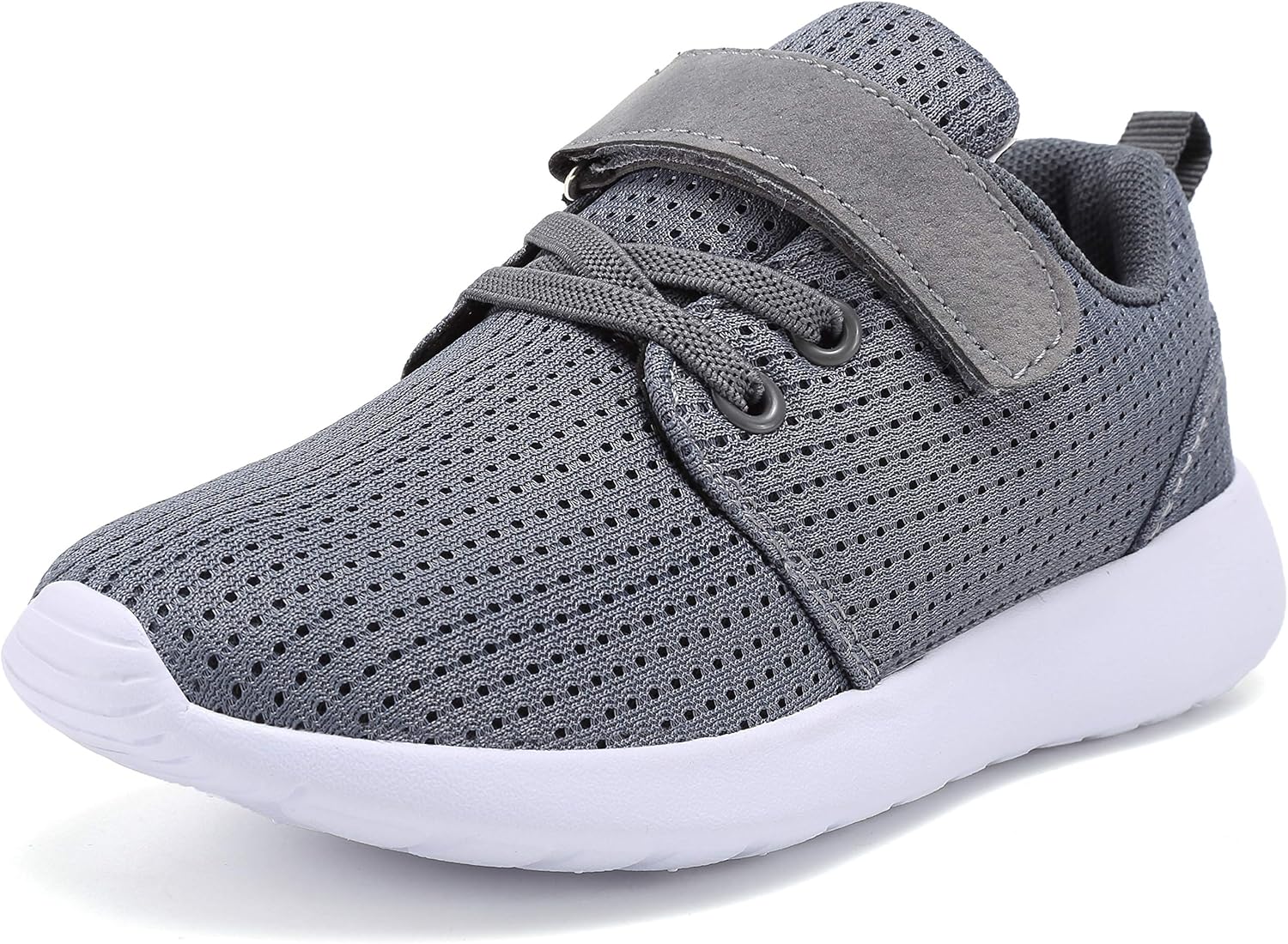 TOEDNNQI Boys Girls Sneakers Kids Lightweight Breathable Strap Athletic Running...