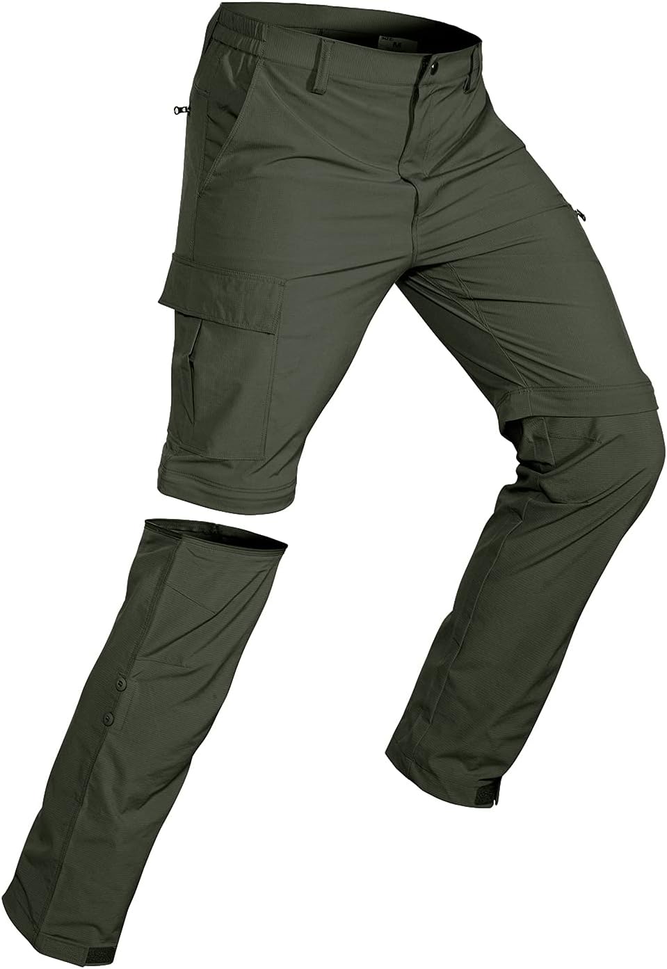 Wespornow Men's-Convertible-Hiking-Pants Quick Dry Lightweight Zip Off Breathabl...