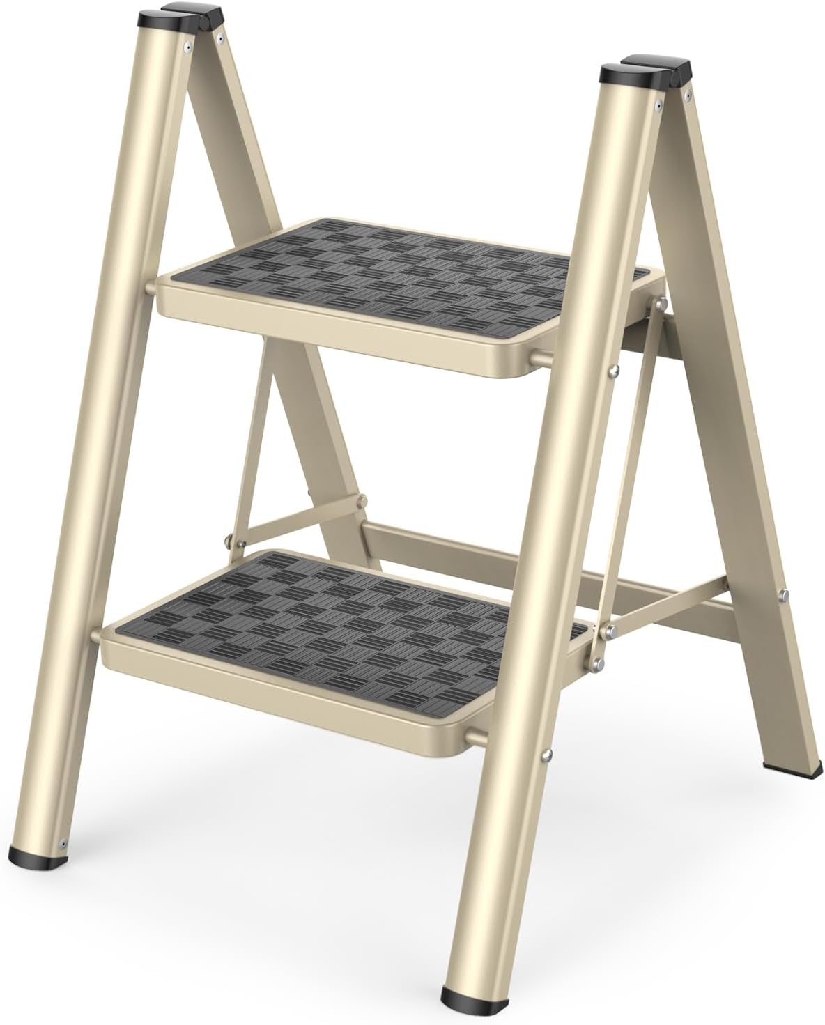 HBTower 2-Step Folding Stool, Special Ladder with 330 Lbs Capacity, Innovative S...