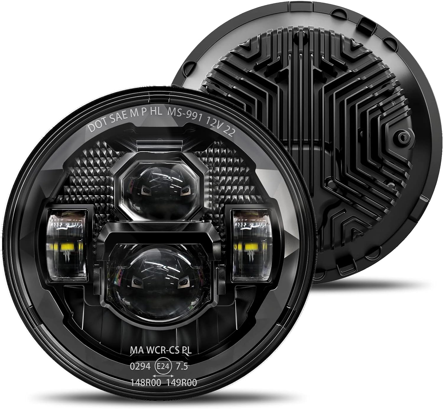 HWSTAR 2023, Special Anti-glare 7 Inch LED Headlights, Innovative Round Headligh...