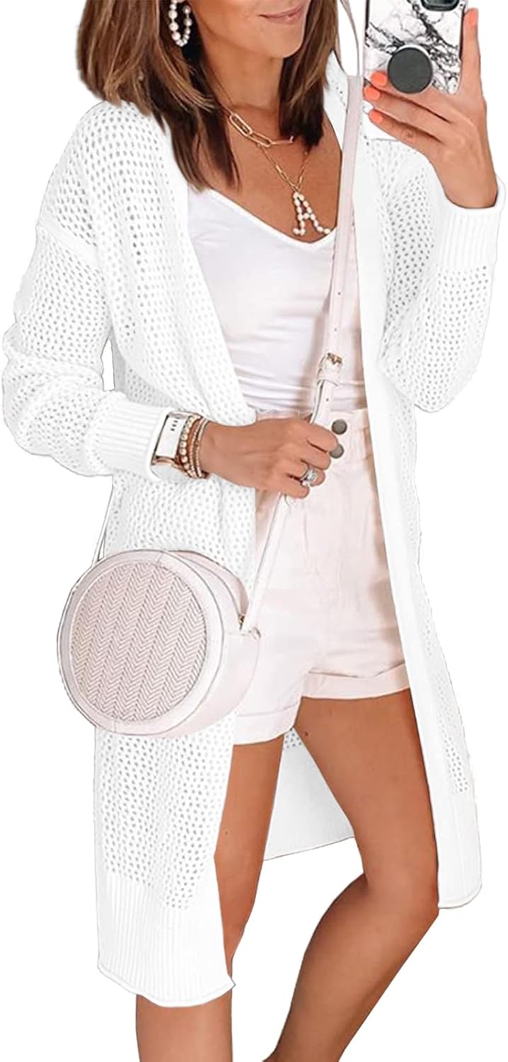 Misassy Women's Cardigan, Special Open Front Knit Sheer Cardigans, Innovative Su...