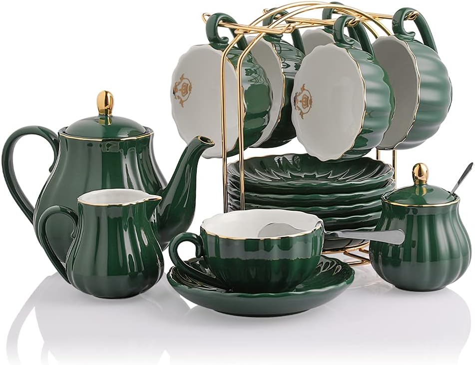 Porcelain Tea Sets, British Royal Series, Special Tea Cups, Innovative 8 OZ Tea...