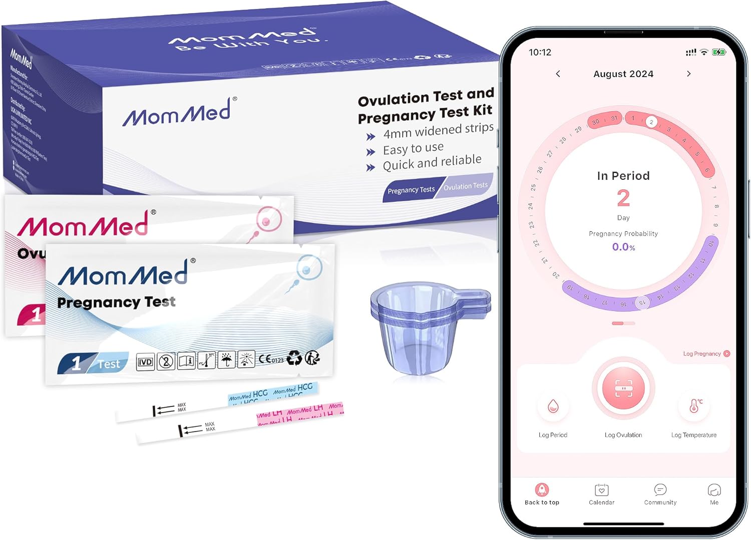 MomMed Ovulation Test Strips, Special Testing Kit with 80 Ovulation Test Strips...