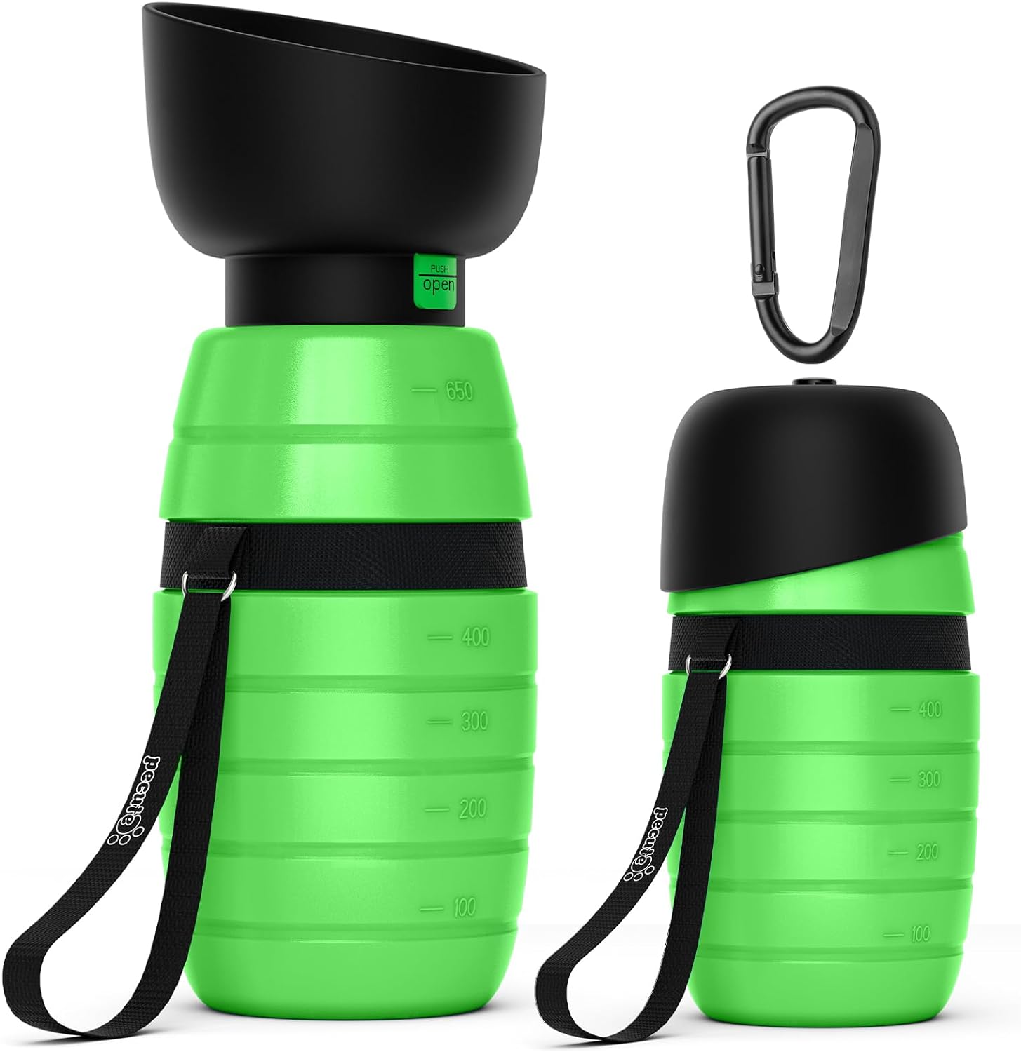 Pecute Dog Water Bottle 650ml, Portable Puppy Drinking Bottles Leak Proof Pet Tr...