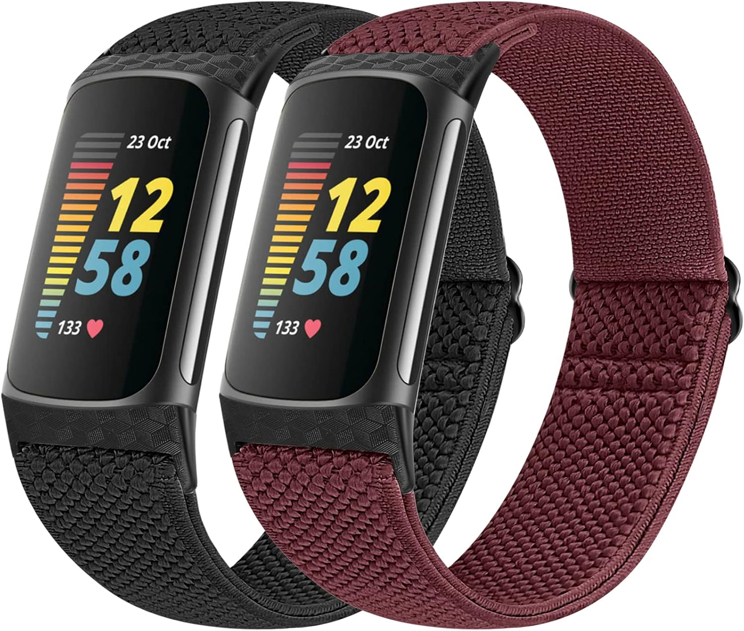 Vodtian Elastic Straps, Special Fitbit Charge 5 Strap, Innovative Stretchy Adjus...