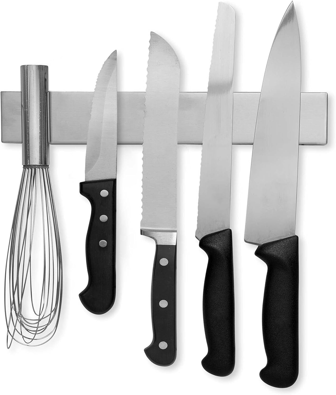 Modern Innovations 10 Inch Stainless Steel Magnetic Knife Bar, Special Knife Hol...
