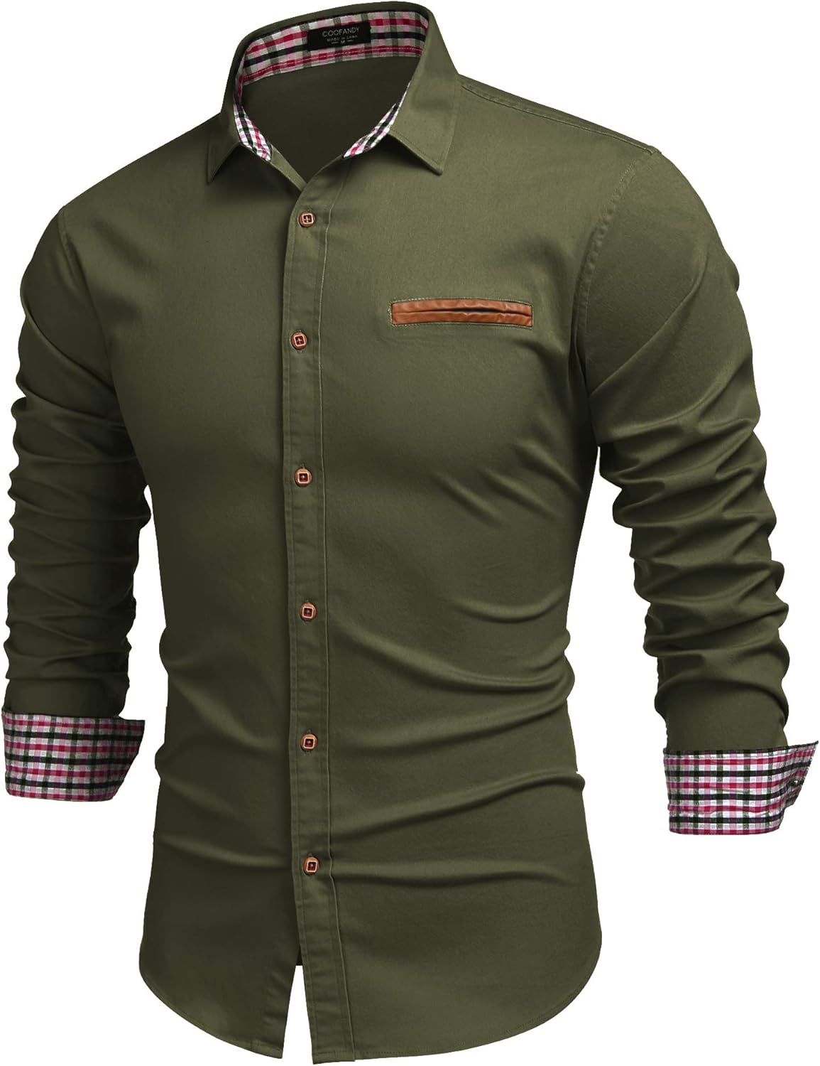 COOFANDY Men’s Casual Dress Shirt, Special Button Down Shirt with Long-Sleeve, I...