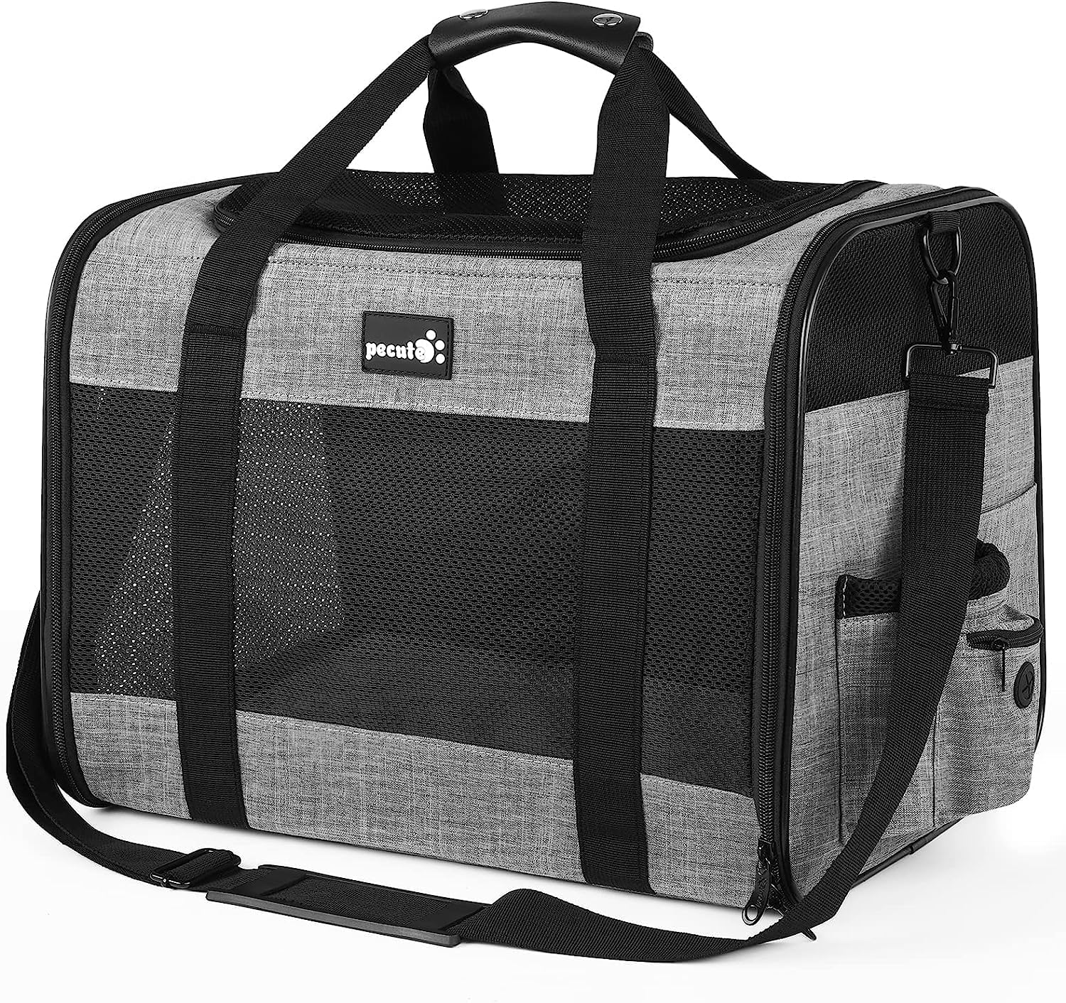 pecute® Pet Carrier Bag Large, Cat Carrier Handbag, Portable Dog Travel Bag, Bre...