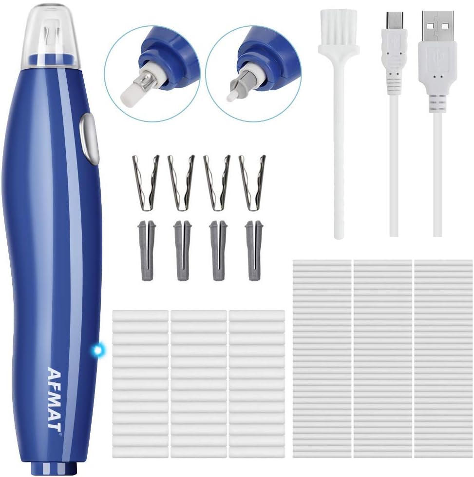 Electric Eraser, 140 Eraser Refills, Electric Pencil Eraser Rechargeable for Art...