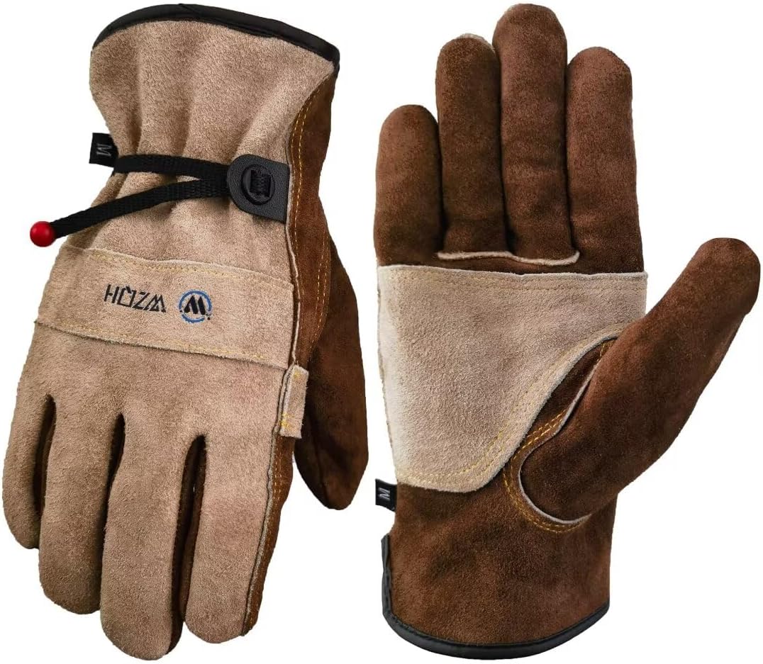 Leather Work Gloves for Men or Women, Special Large Gloves for Gardening, Innova...