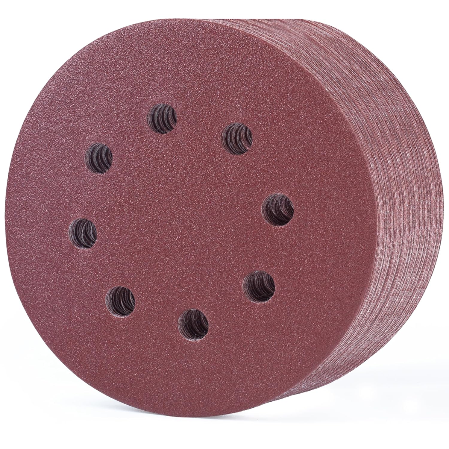 MIDO Professioanl Abrasive 125 mm Sanding Discs 110 PCS Sandpaper 5 Inch 8 Hole...