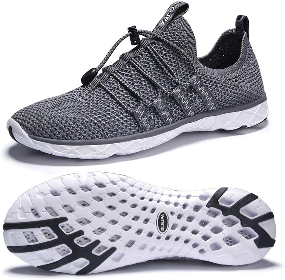 DLGJPA Men's Lightweight Quick Drying Aqua Water Shoes Athletic Sport Walking Sh...