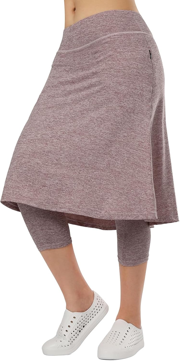Women Athletic Knee Length Skirts, Special Women Skorts Leggings, Affordable Ath...