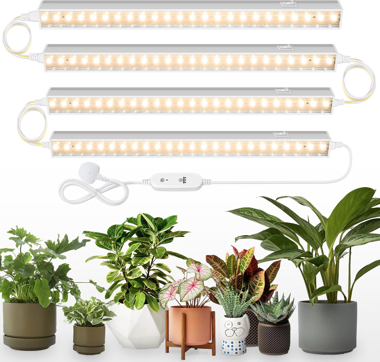 Barrina T5 Grow Lights for Indoor Plants, Full Spectrum Sunlight, 1FT Plant Grow...