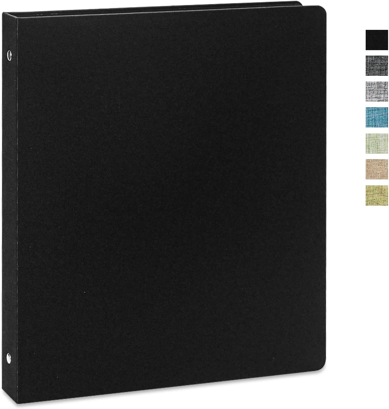 Vienrose 3 Ring Binder 1 Inch Round Rings Durable Binder with Linen Cover Holds...