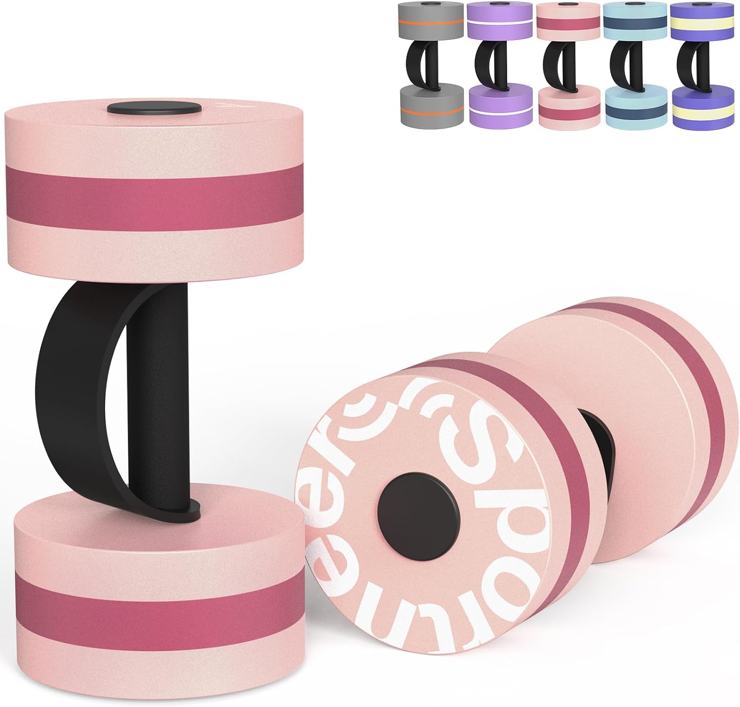 Sportneer Water Weights Aquatic Exercise Dumbbells Water Dumbbell Aerobics Worko...