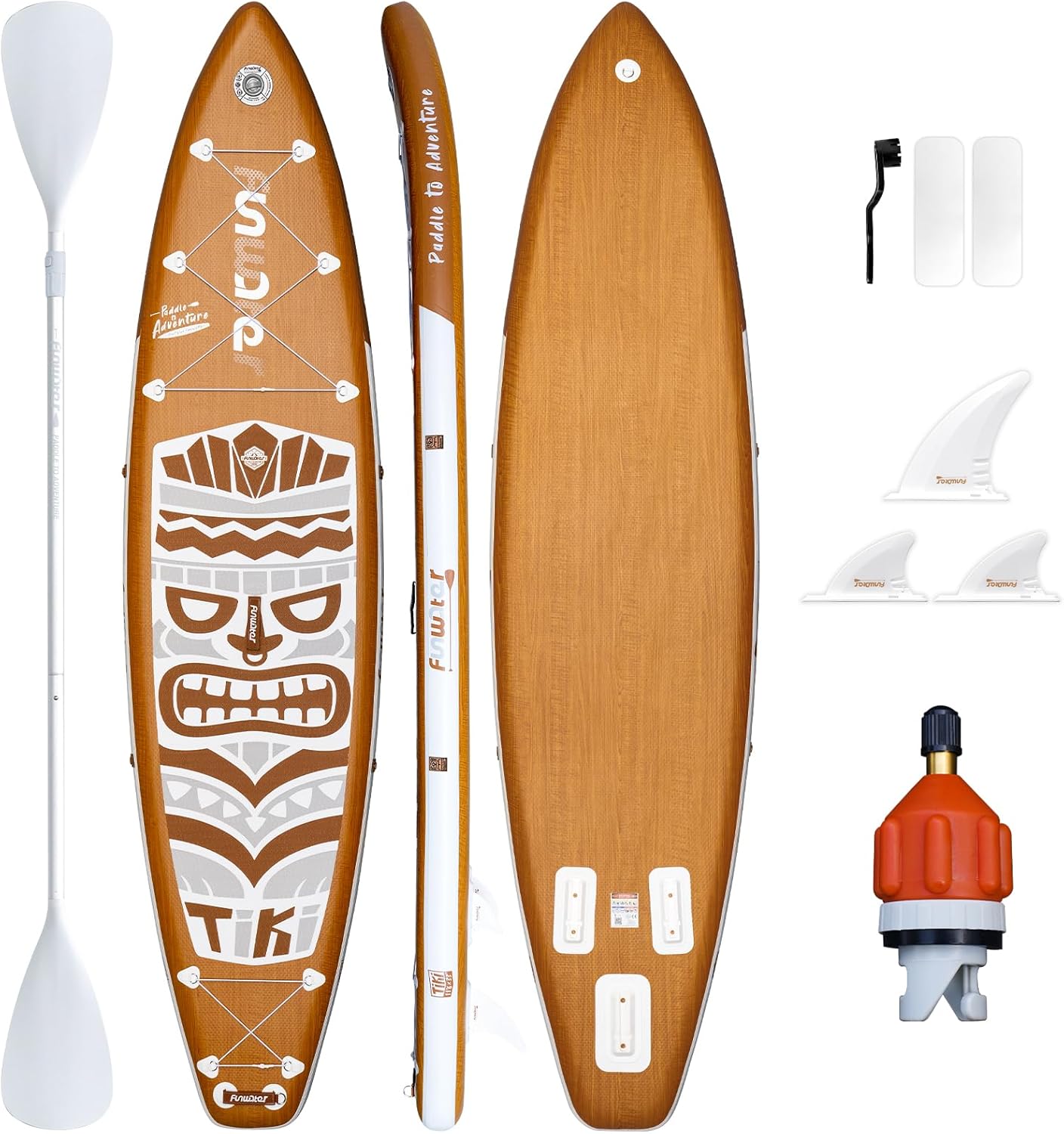 FunWater Stand up Paddle Board Inflatable Paddleboards Family-Friendly with SUP...