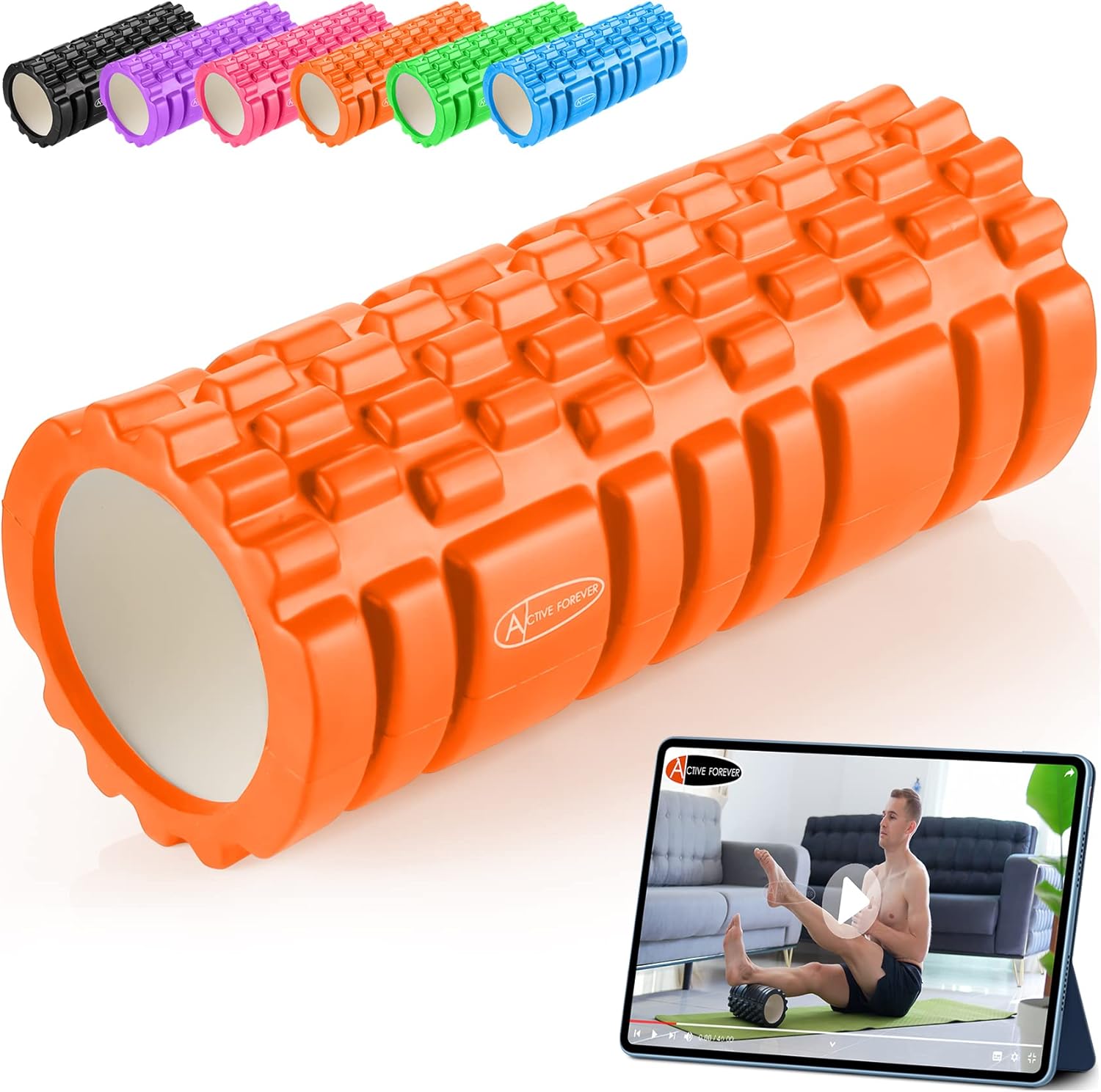 ActiveForever Foam Roller for Deep,Foam Roller for Back,Foam Roller for Legs,Exe...