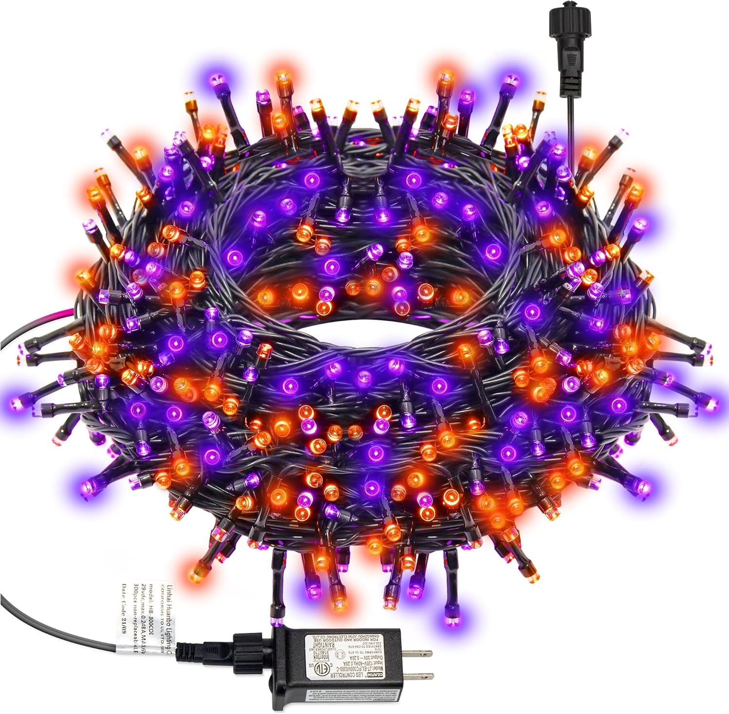 Halloween LED Lights, Special 300 LED Lights, Innovative 98.5FT String Lights wi...